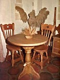 Furniture Accents Café Table & Chairs Pedestal