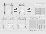 Furniture Accents Trolley Cart & Trays Reflections